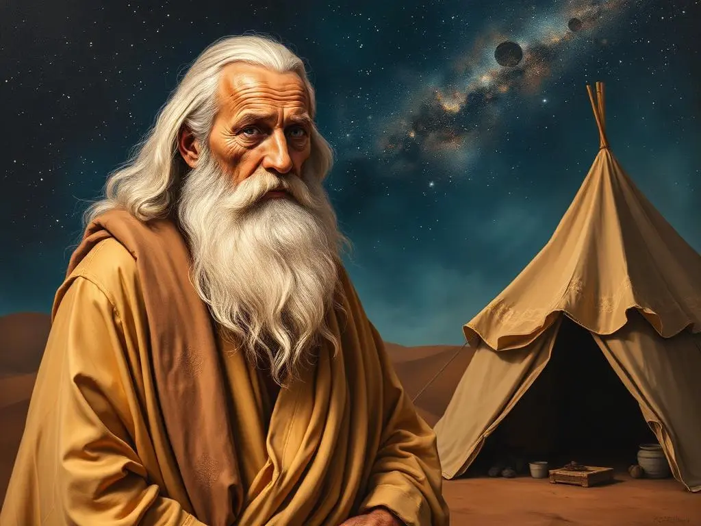 Representação artística de Abraão, patriarca das três grandes religiões monoteístas, personagem da Bíblia