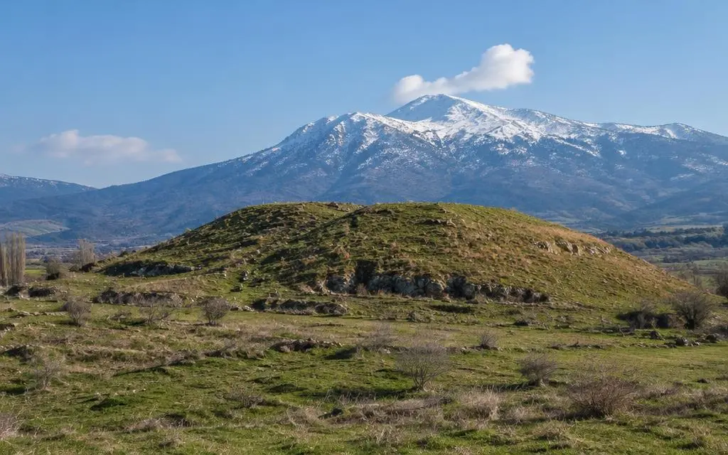 Vista de Colossos, cidade bíblico em próximo a Honaz, Turquia