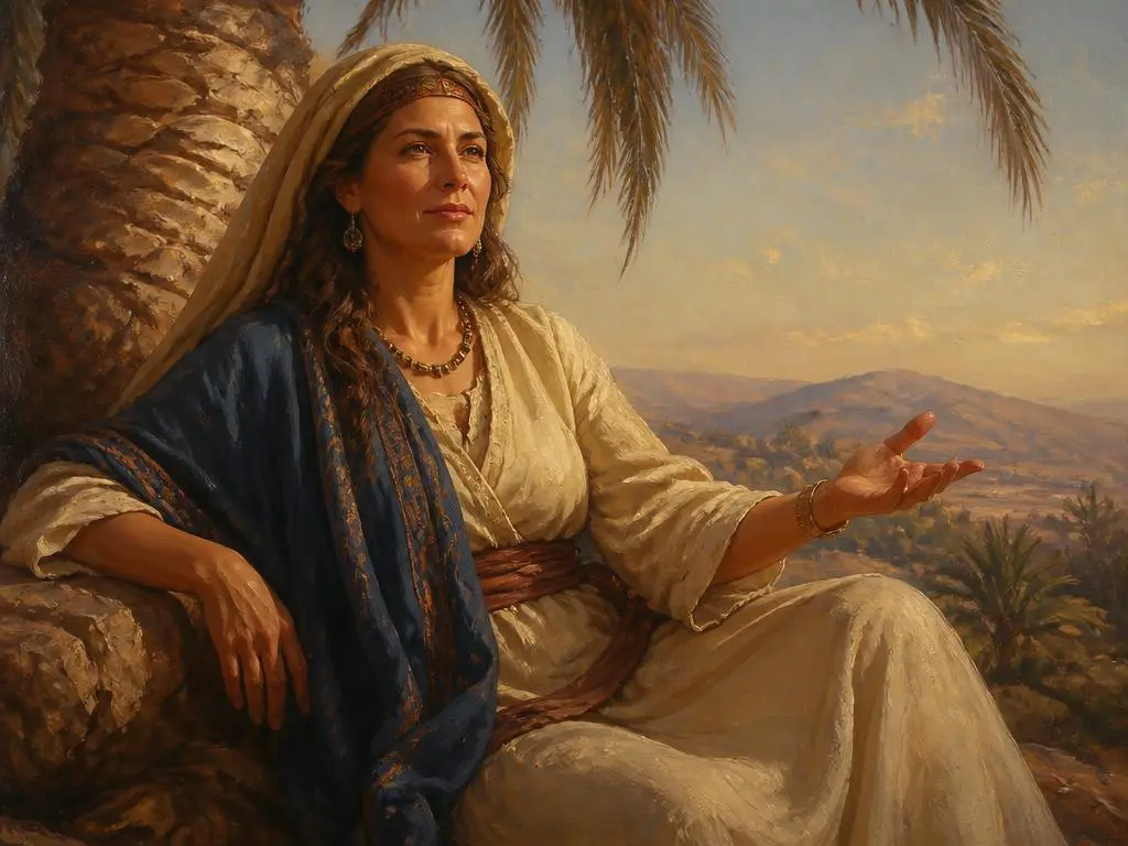 Representação artística de Débora, juíza e profetisa de israel, personagem da Bíblia