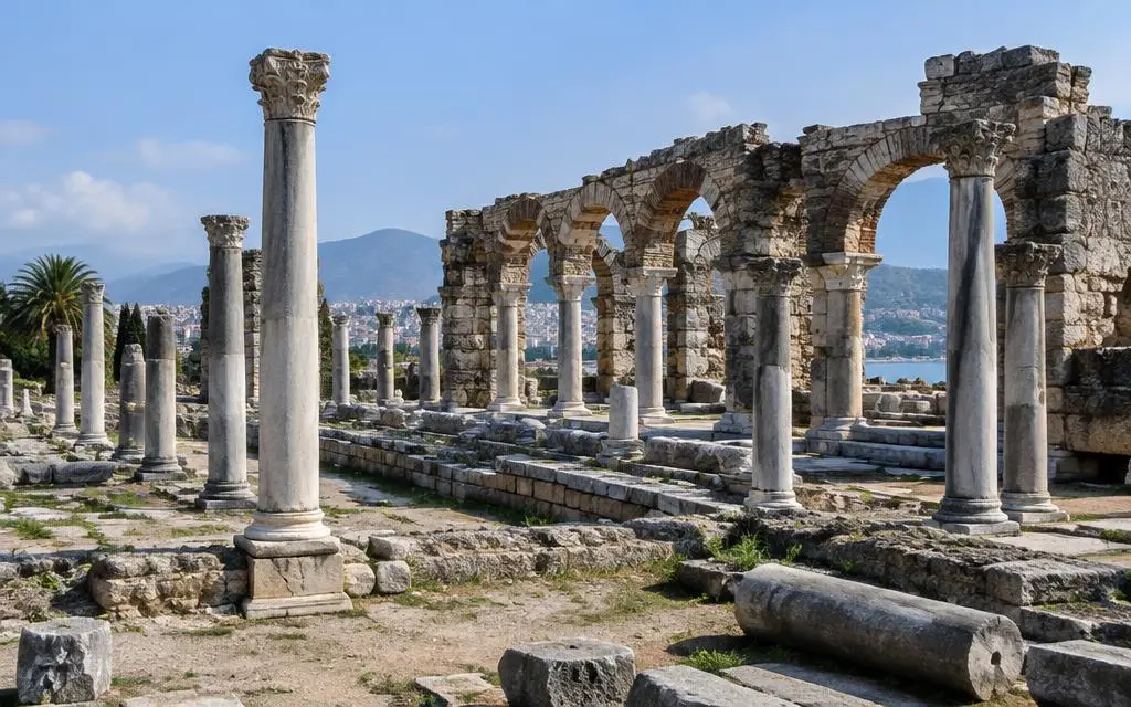 Esmirna na Bíblia — Cidade em Izmir, Turquia Vista de Esmirna, cidade bíblico em Izmir, Turquia
