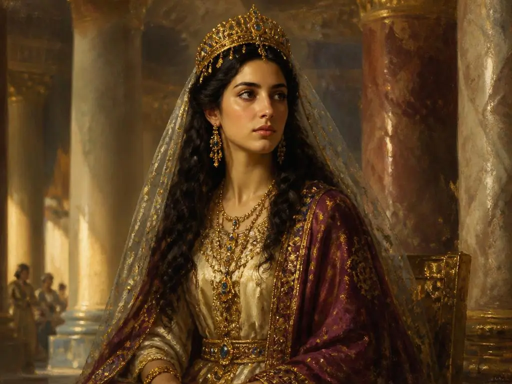 Representação artística de Ester, rainha da pérsia que salvou seu povo, personagem da Bíblia