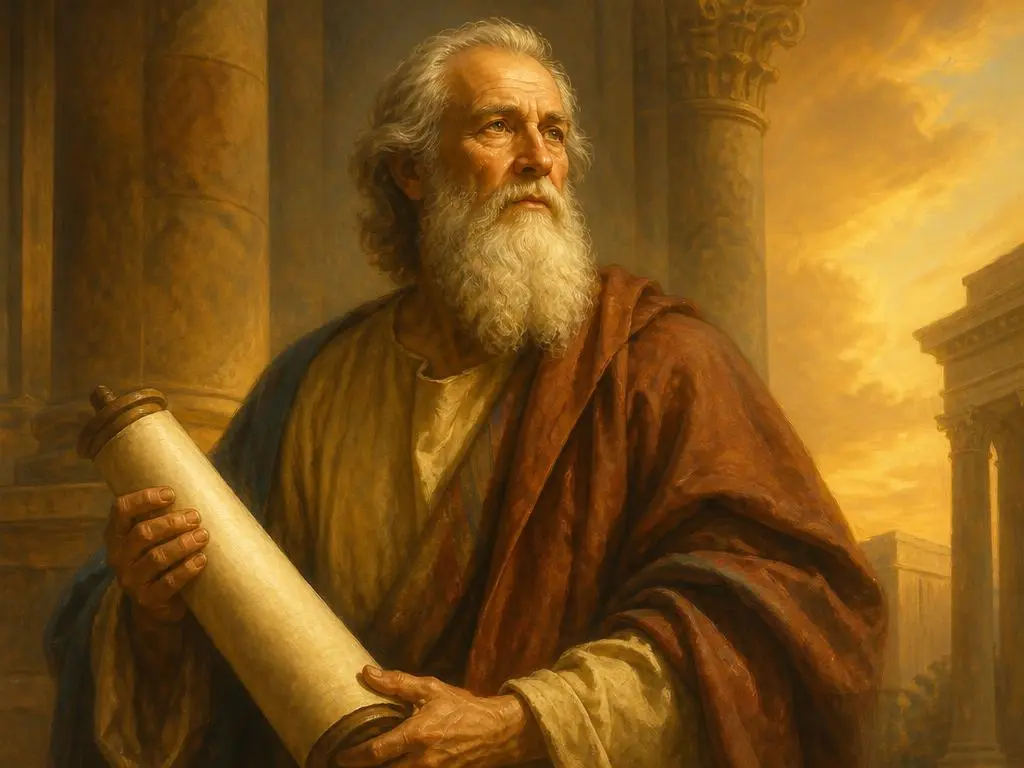 Representação artística de Isaías, profeta messiânico de judá, personagem da Bíblia