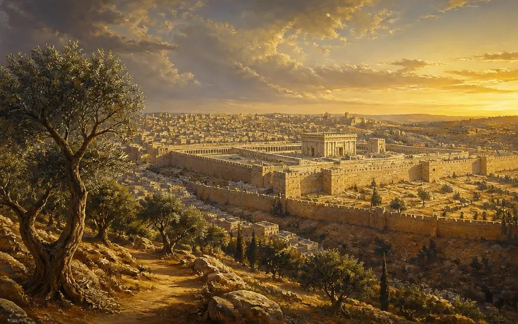 Jerusalém na Bíblia — Cidade em Jerusalém, Israel Vista de Jerusalém, cidade bíblico em Jerusalém, Israel