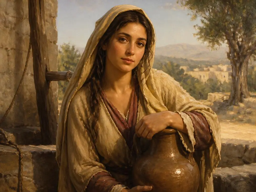 Representação artística de Lia, primeira esposa de jacó, mãe de judá, personagem da Bíblia