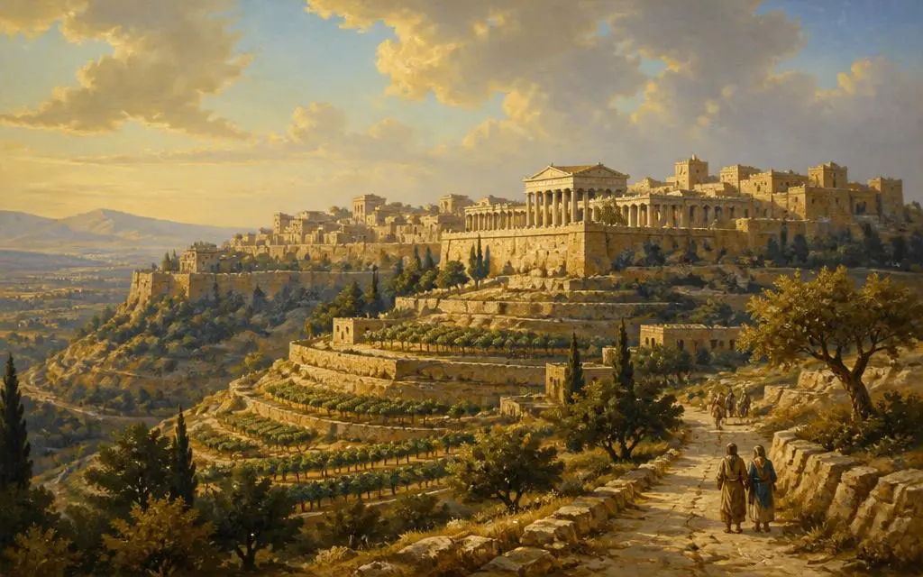 Samaria na Bíblia — Cidade e região em Norte da Cisjordânia, Israel Vista de Samaria, cidade e região bíblico em Norte da Cisjordânia, Israel