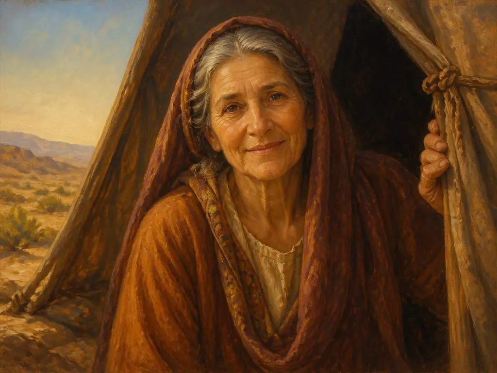 Representação artística de Sara, esposa de abraão, mãe de isaque, personagem da Bíblia
